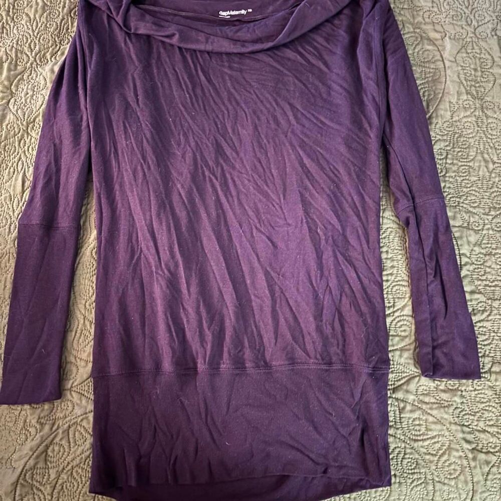 Gap Women's Purple and Burgundy Blouse
